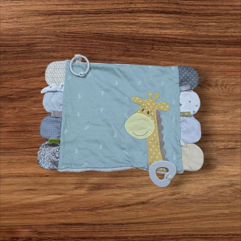 DEMDACO Activity Blankie -‎ Giraffe Momma and me  lovey blanket